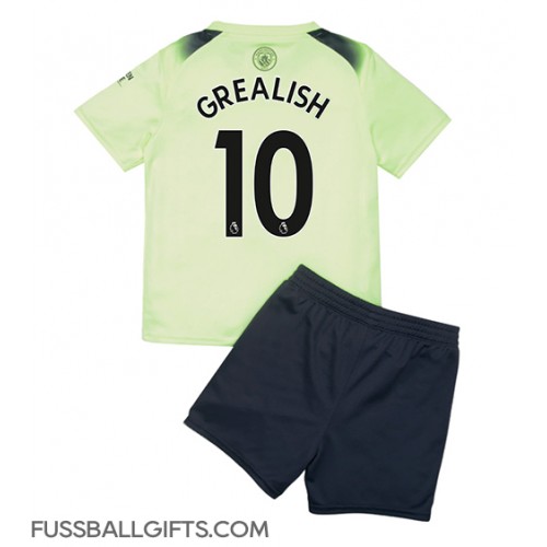 Manchester City Jack Grealish #10 Fußballbekleidung 3rd trikot Kinder 2022-23 Kurzarm (+ kurze hosen)